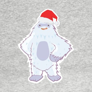 Cute Santa Yeti - Christmas Cryptid T-Shirt